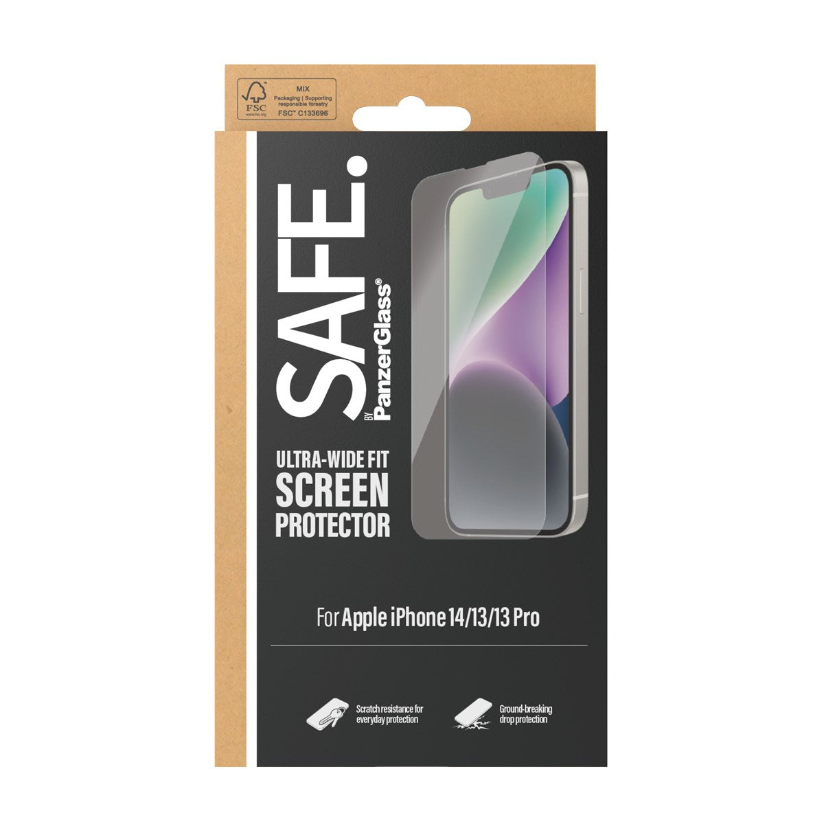 SAFE. by PanzerGlass® Displayschutz iPhone 14 | 13 | 13 Pro | Ultra-Wide Fit